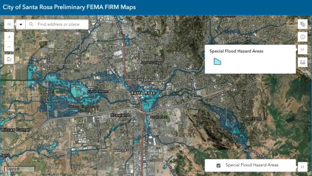 FEMA preliminary flood map