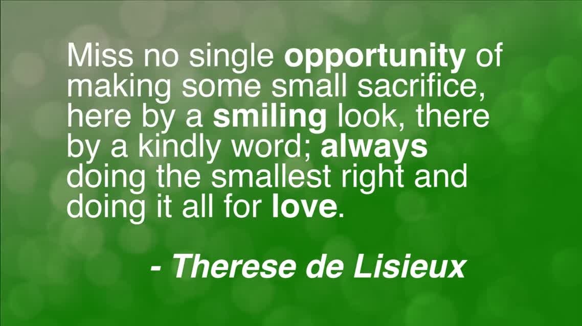 Miss no single opportunity